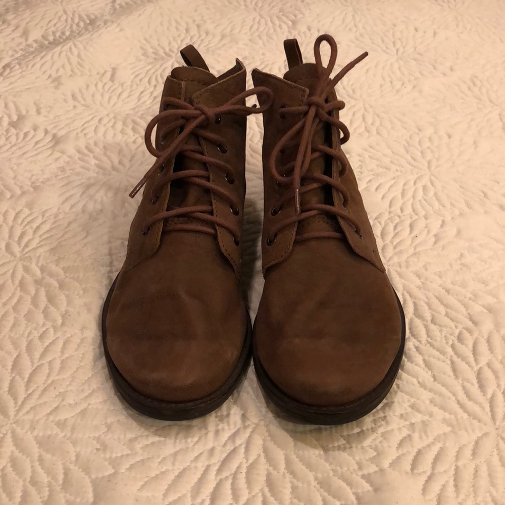 Sam Edelman Brown Leather Tie-up boots